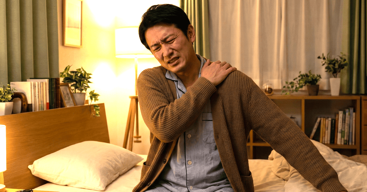 五十肩の男性が整体に行きたい