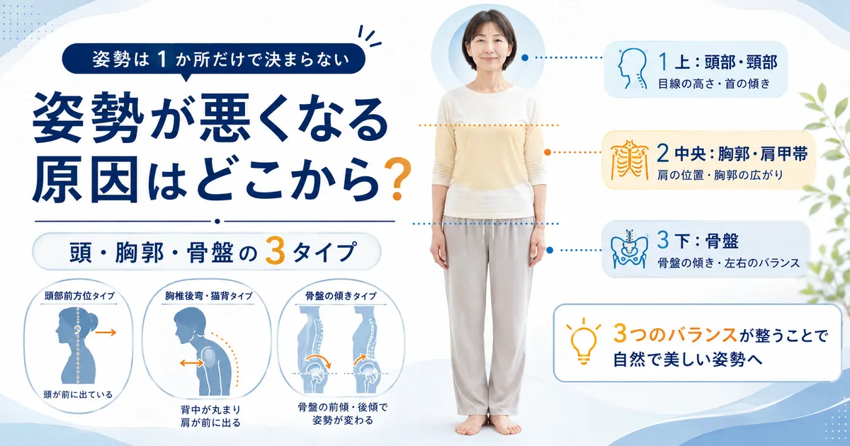 姿勢が悪くなる3つの入口
