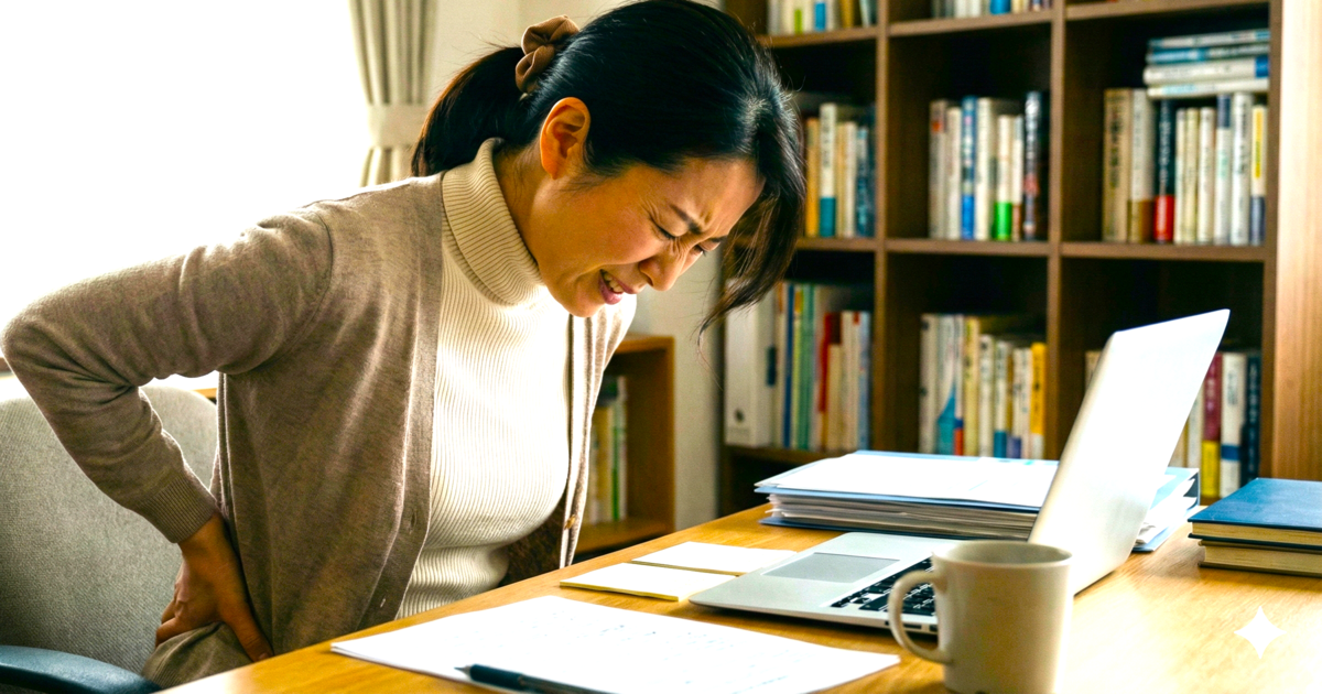 デスクワークで腰痛肩こりの女性整体に行きたい