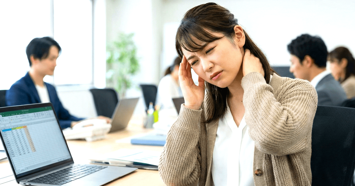 ストレートネックからくる頭痛を改善したくて整体に行きたい女性