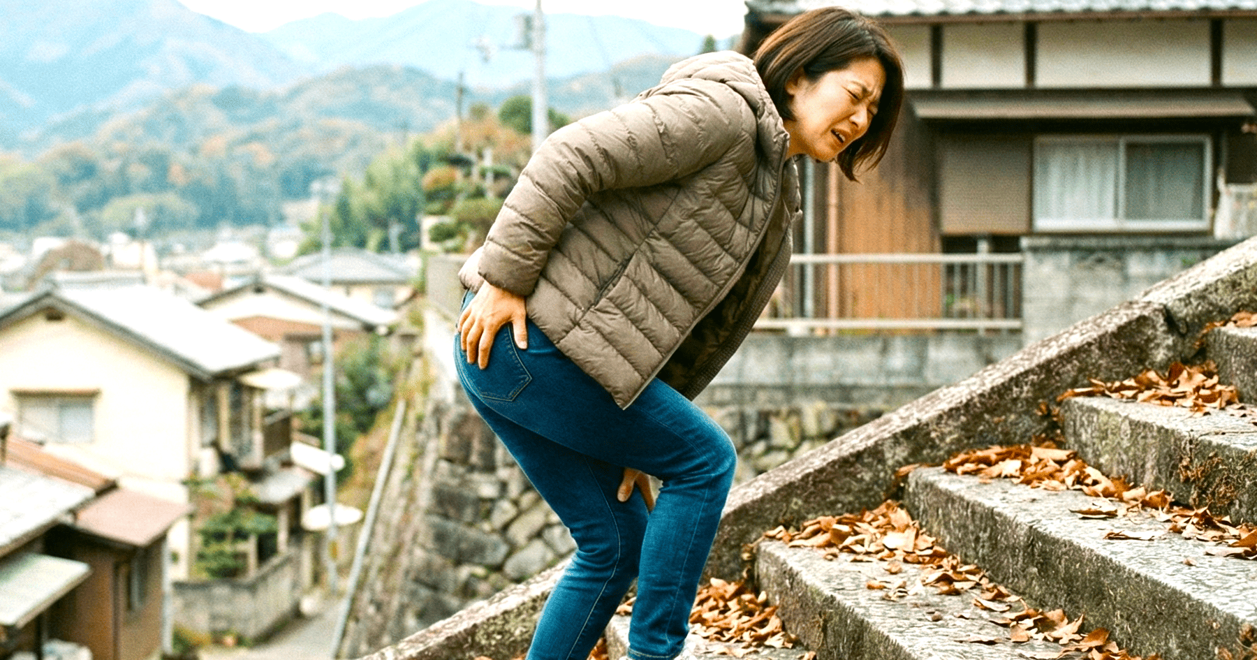 坐骨神経痛の女性が整体に行く