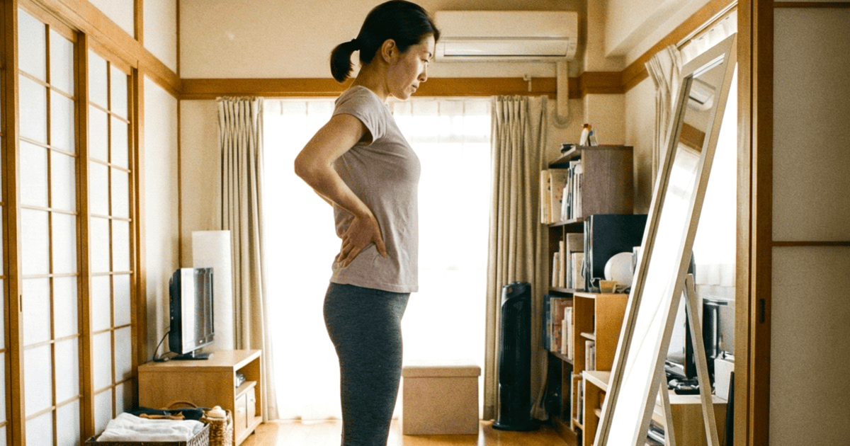 姿勢からくる腰痛を気にする整体に行きたい女性