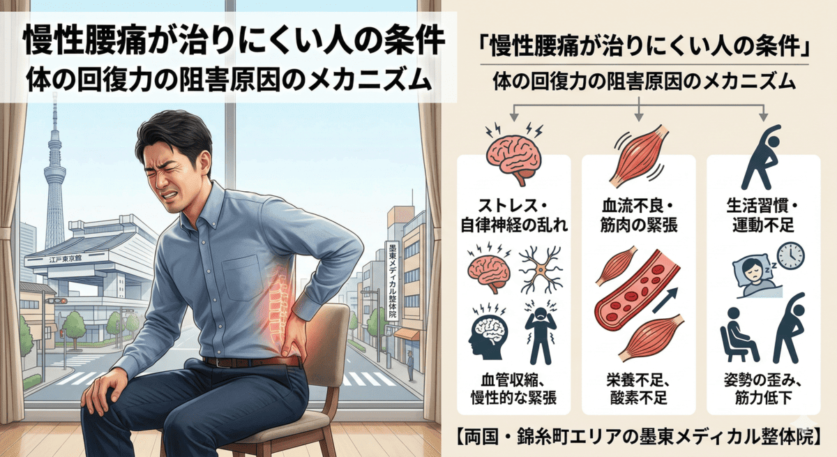 整体で治りにくい人の条件