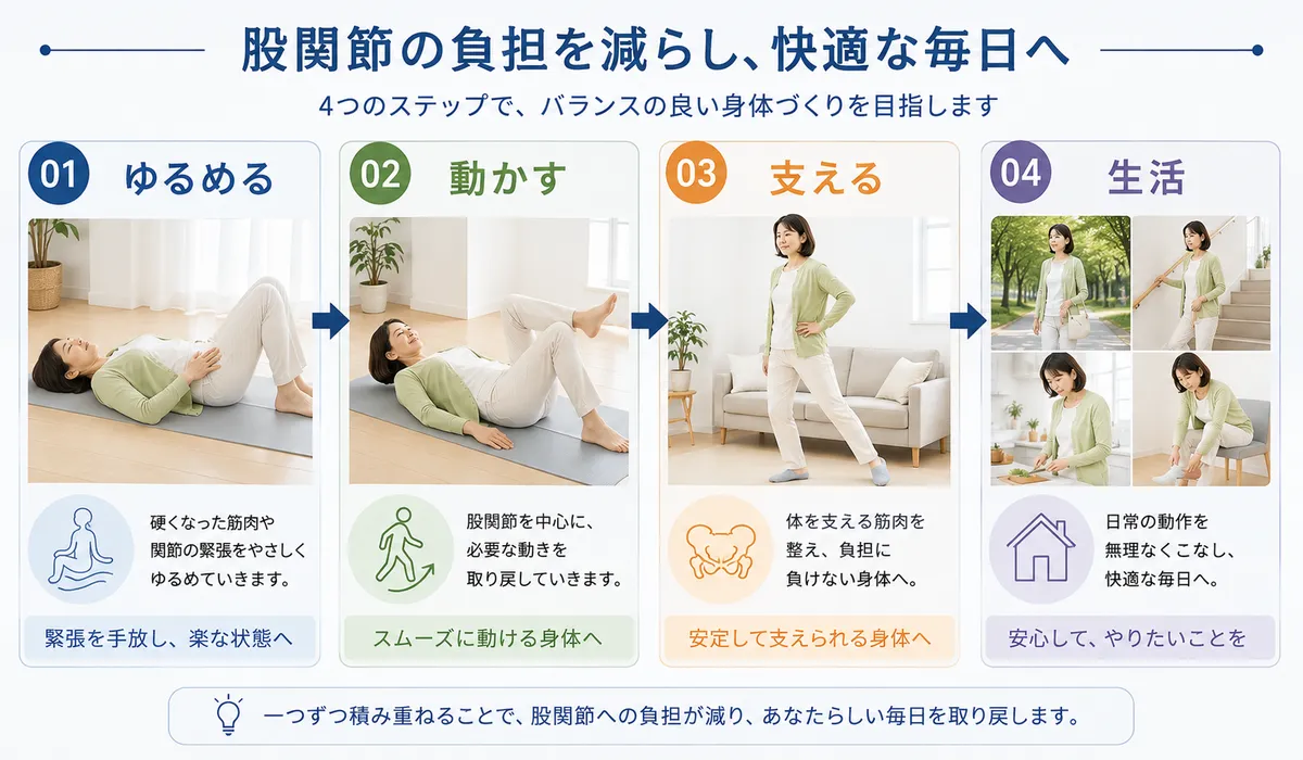 股関節痛に対する施術方針