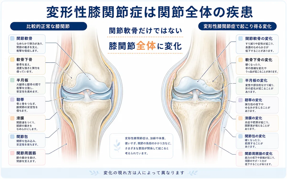変形性膝関節症・半月板損傷・靱帯損傷など代表的な膝疾患