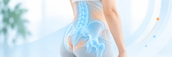 腰や骨盤周辺の症状から整体の案内ページを探すためのイメージ