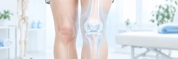 膝関節の症状から整体の案内ページを探すためのイメージ
